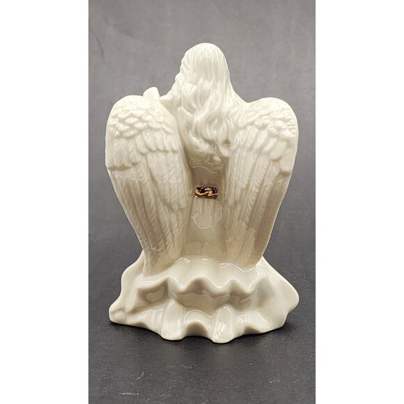 Lenox Porcelain Angels Set of 4 Musical & Praying Figurines White w/ Gold Accent - Picture 14 of 15